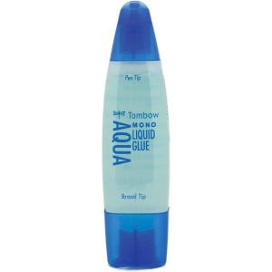 image:imageTombow 52180 MONO Aqua Liquid Glue 169 Ounce 1Pack Dual Tip Dispenser for Precise to Full Coverage Application that Dries Clear