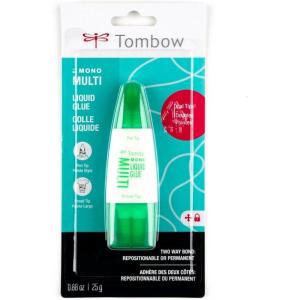 image:imageTombow 62191 MONO Multi Liquid Glue 088 Ounce 1Pack MultiPurpose Glue with Dual Tip Dispenser for Precise to Full Coverage Application