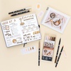 image:imageTombow 56241 Dual Brush Pen Art Markers Coffee Break 6Pack WaterBased Ink for Hand Lettering Watercolor Fine Art