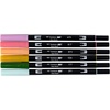 image:imageTombow 56242 Dual Brush Pen Art Markers Teatime 6Pack WaterBased for Hand Lettering Watercolor Fine Art Illustrations