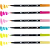 image:imageTombow 56243 Dual Brush Pen Art Markers Happy Hour 6Pack WaterBased Ink for Hand Lettering Watercolor Fine Art Illustrations