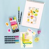 image:imageTombow 56243 Dual Brush Pen Art Markers Happy Hour 6Pack WaterBased Ink for Hand Lettering Watercolor Fine Art Illustrations