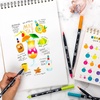 image:imageTombow 56243 Dual Brush Pen Art Markers Happy Hour 6Pack WaterBased Ink for Hand Lettering Watercolor Fine Art Illustrations