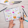 image:imageTombow 56243 Dual Brush Pen Art Markers Happy Hour 6Pack WaterBased Ink for Hand Lettering Watercolor Fine Art Illustrations