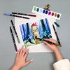 image:imageTombow 56257 Dual Brush Pen Art Markers Dragons 10Pack WaterBased Ink for Hand Lettering Watercolor Fine Art Illustrations