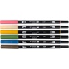 image:imageTombow 72560 Dual Brush Pen Art Markers Manga Illustration Flower 6Pack