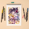 image:imageTombow 72560 Dual Brush Pen Art Markers Manga Illustration Flower 6Pack