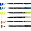 image:imageTombow 72562 Dual Brush Pen Art Markers Manga Illustration Wind 6Pack