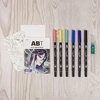 image:imageTombow 72563 Dual Brush Pen Art Markers Manga Illustration Moon 6Pack