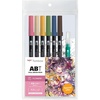 image:imageTombow 72560 Dual Brush Pen Art Markers Manga Illustration Flower 6Pack