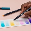 image:imageTombow 56256 Dual Brush Pen Art Markers Mermaids 10Pack WaterBased Ink for Hand Lettering Watercolor Fine Art Illustrations
