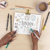image:imageTombow 56305 Urban Sketching Set 8Piece Art Set with Dual Brush Pens Colored Pencils Water Brush Mechanical Pencil Drawing Pen