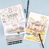 image:imageTombow 56305 Urban Sketching Set 8Piece Art Set with Dual Brush Pens Colored Pencils Water Brush Mechanical Pencil Drawing Pen