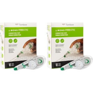 image:imageTombow 68721 MONO Hybrid Correction Tape 10Pack Easy To Use Applicator for Instant Corrections1 Count Pack of 20