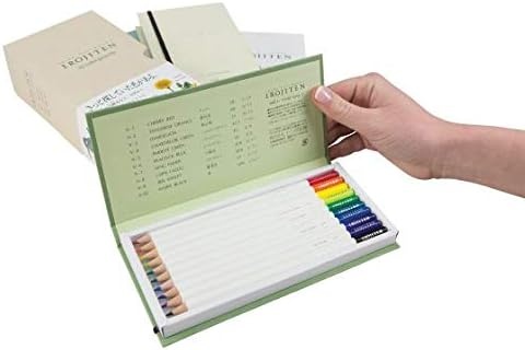 image:imageTombow 51527 Irojiten Colored Pencil Dictionary Set Seascape Set of 30 Beautifully Crafted WaxBased Colored Pencils with Enamel FinishRainforest