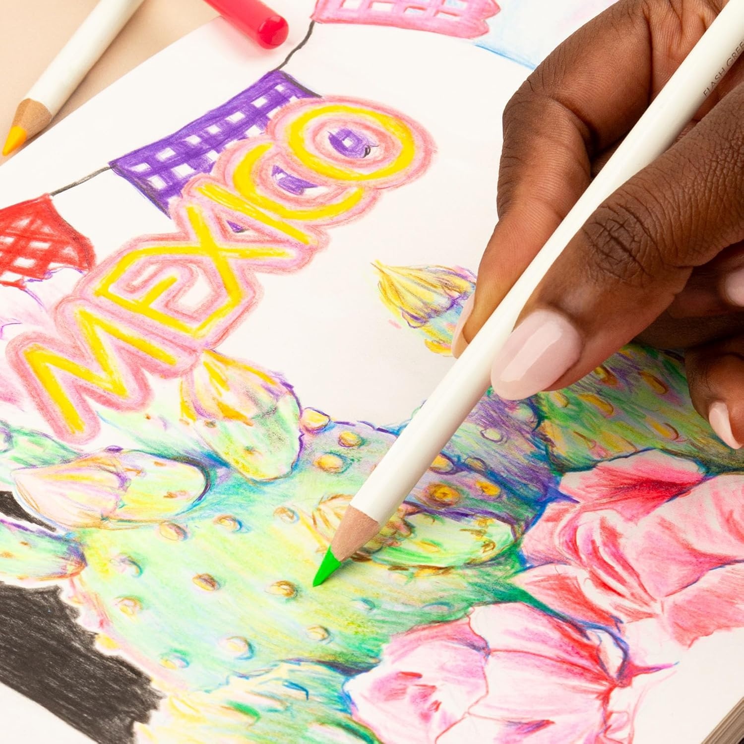 image:imageTombow 51529 Irojiten Colored Pencil Set Tranquil Includes 12 Premium Colored Pencils Sharpener and Colored Pencil EraserVivid