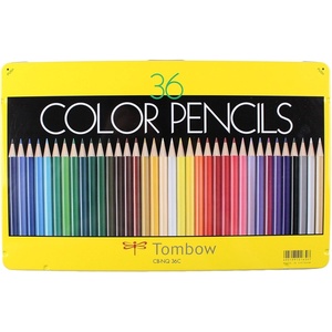 image:imageTombow 51630 1500 Series Colored Pencils 12 Piece Set Artist Grade WaxBased Colored Pencils in a Reusable Tin1 Count Pack of 36