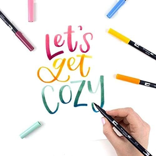 image:imageTombow 56169 Dual Brush Pen Art Markers Landscape 10Pack Blendable Brush and Fine Tip MarkersCottage