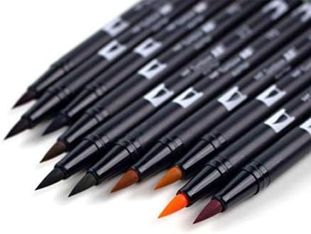 image:imageTombow 56169 Dual Brush Pen Art Markers Landscape 10Pack Blendable Brush and Fine Tip MarkersCottage