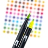 image:imageTombow 56169 Dual Brush Pen Art Markers Landscape 10Pack Blendable Brush and Fine Tip MarkersBright