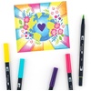 image:imageTombow 56169 Dual Brush Pen Art Markers Landscape 10Pack Blendable Brush and Fine Tip MarkersBright