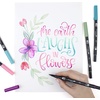 image:imageTombow 56169 Dual Brush Pen Art Markers Landscape 10Pack Blendable Brush and Fine Tip MarkersFloral