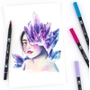 image:imageTombow 56169 Dual Brush Pen Art Markers Landscape 10Pack Blendable Brush and Fine Tip MarkersGalaxy