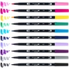 image:imageTombow 56169 Dual Brush Pen Art Markers Landscape 10Pack Blendable Brush and Fine Tip MarkersGalaxy