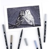 image:imageTombow 56169 Dual Brush Pen Art Markers Landscape 10Pack Blendable Brush and Fine Tip MarkersGrayscale