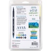 image:imageTombow 56169 Dual Brush Pen Art Markers Landscape 10Pack Blendable Brush and Fine Tip MarkersLandscape
