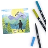 image:imageTombow 56169 Dual Brush Pen Art Markers Landscape 10Pack Blendable Brush and Fine Tip MarkersLandscape