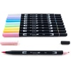 image:imageTombow 56169 Dual Brush Pen Art Markers Landscape 10Pack Blendable Brush and Fine Tip MarkersPastel