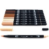 image:imageTombow 56169 Dual Brush Pen Art Markers Landscape 10Pack Blendable Brush and Fine Tip MarkersPortrait