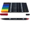 image:imageTombow 56169 Dual Brush Pen Art Markers Landscape 10Pack Blendable Brush and Fine Tip MarkersPrimary