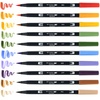 image:imageTombow 56169 Dual Brush Pen Art Markers Landscape 10Pack Blendable Brush and Fine Tip MarkersSecondary