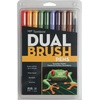 image:imageTombow 56169 Dual Brush Pen Art Markers Landscape 10Pack Blendable Brush and Fine Tip MarkersSecondary
