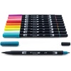 image:imageTombow 56169 Dual Brush Pen Art Markers Landscape 10Pack Blendable Brush and Fine Tip MarkersTropical