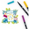 image:imageTombow 56169 Dual Brush Pen Art Markers Landscape 10Pack Blendable Brush and Fine Tip MarkersTropical