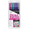 image:imageTombow 56211 Dual Brush Pen Art Markers Tropical 6Pack Blendable Brush and Fine Tip MarkersGalaxy