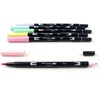 image:imageTombow 56211 Dual Brush Pen Art Markers Tropical 6Pack Blendable Brush and Fine Tip MarkersPastel