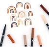image:imageTombow 56236 Dual Brush Pen Art Markers Portrait 6Pack Blendable Brush and Fine Tip Markers