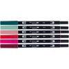 image:imageTombow 56237 Dual Brush Pen Art Markers Very Berry 6Pack
