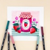 image:imageTombow 56237 Dual Brush Pen Art Markers Very Berry 6Pack