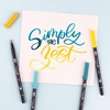image:imageTombow 56238 Dual Brush Pen Art Markers Lemon Squeezy 6Pack Blendable Brush and Fine Tip Markers