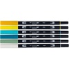image:imageTombow 56238 Dual Brush Pen Art Markers Lemon Squeezy 6Pack Blendable Brush and Fine Tip Markers
