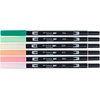 image:imageTombow 56239 Dual Brush Pen Art Markers Just Peachy 6Pack Blendable Brush and Fine Tip Markers
