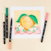image:imageTombow 56239 Dual Brush Pen Art Markers Just Peachy 6Pack Blendable Brush and Fine Tip Markers