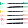 image:imageTombow 56239 Dual Brush Pen Art Markers Just Peachy 6Pack Blendable Brush and Fine Tip Markers