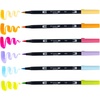 image:imageTombow 56240 Dual Brush Pen Art Markers Yay Sorbet 6Pack Blendable Brush and Fine Tip Markers