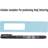 image:imageTombow 82040 Fudenosuke Brush Pen Twin Tip BlackGray Fudenosuke Brush Pen for Calligraphy and Art DrawingsHard Tip